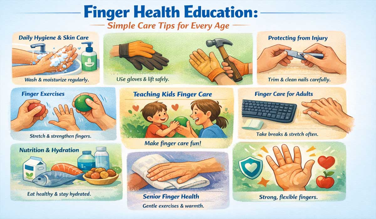 Finger Health Education: Simple Care Tips for Every Age